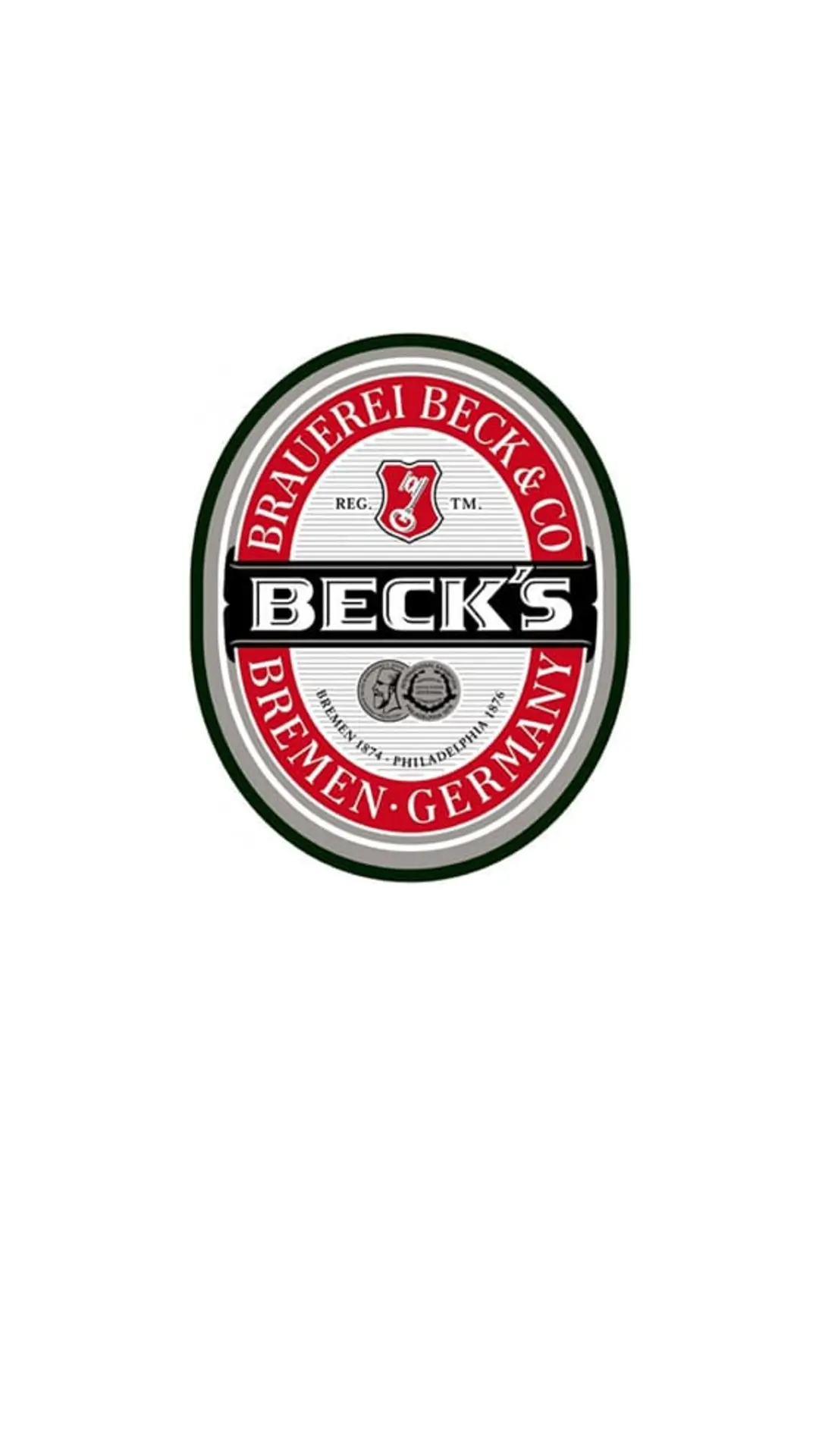 Logotipo ovalado de la cerveza Beck's