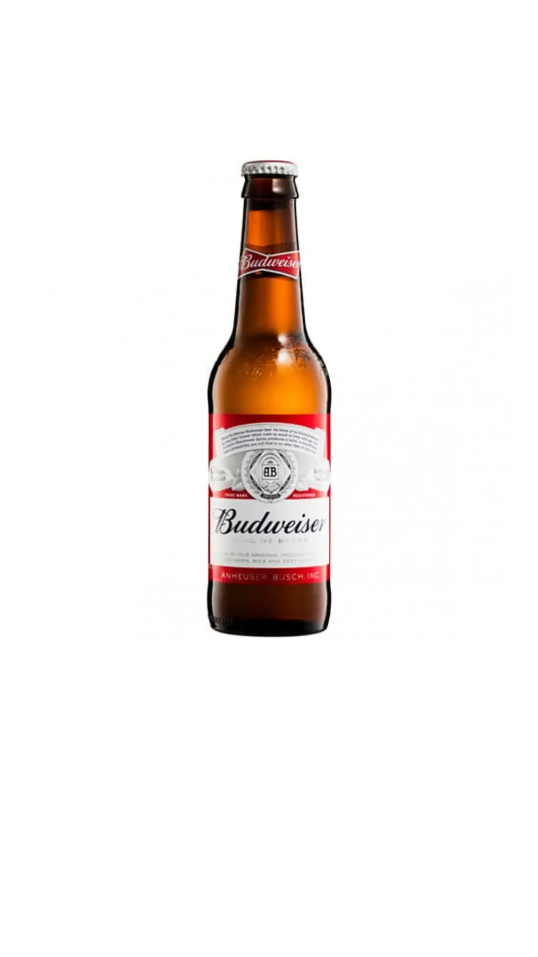 Botella de cerveza Budweiser
