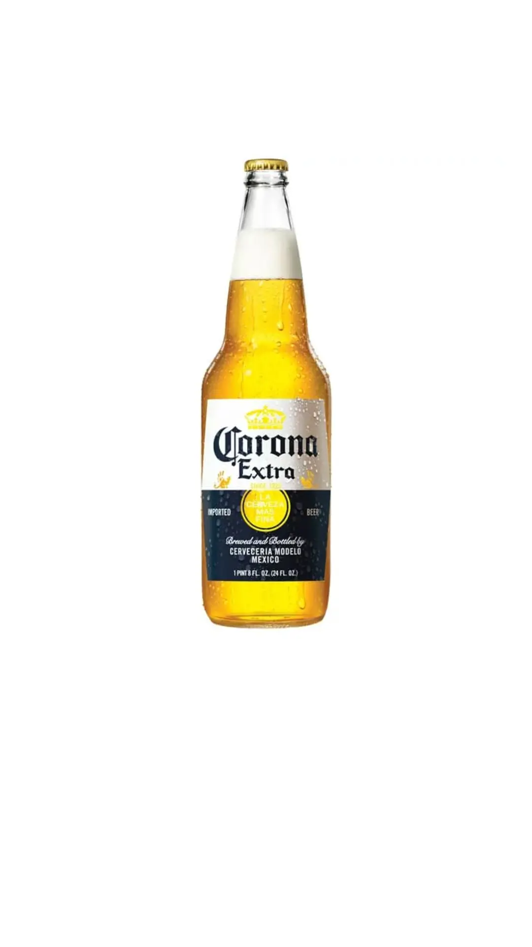 Botella de cerveza Corona Extra