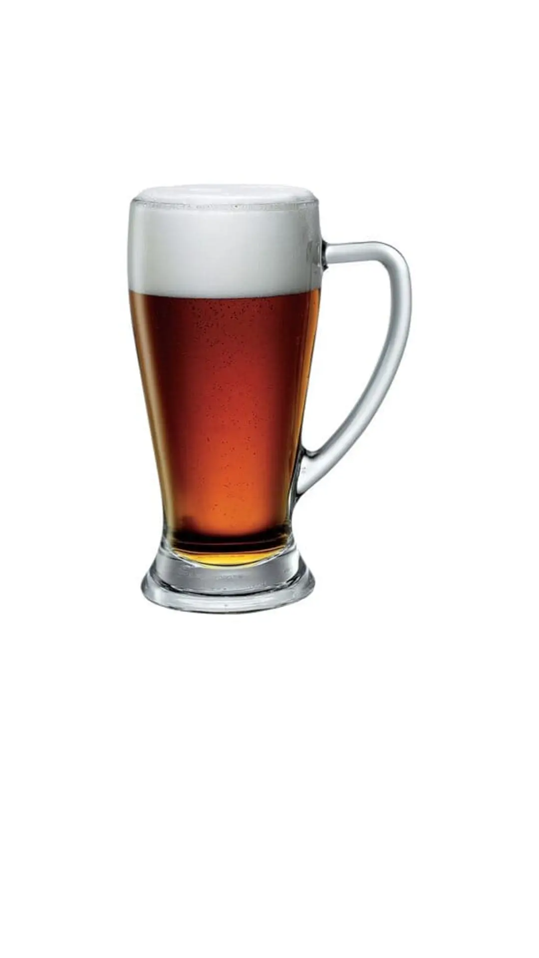 Jarra de cerveza Voll-Damm con espuma
