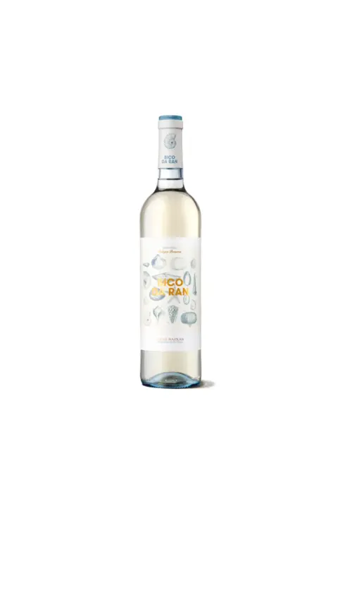 Botella de vino blanco Bico da Ran Albariño