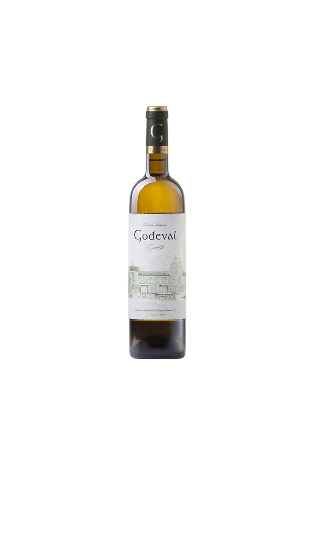 Botella de vino blanco Godeval Godello