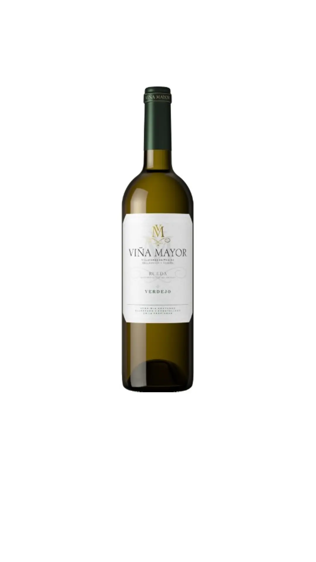 Botella de vino blanco Viña Mayor Verdejo