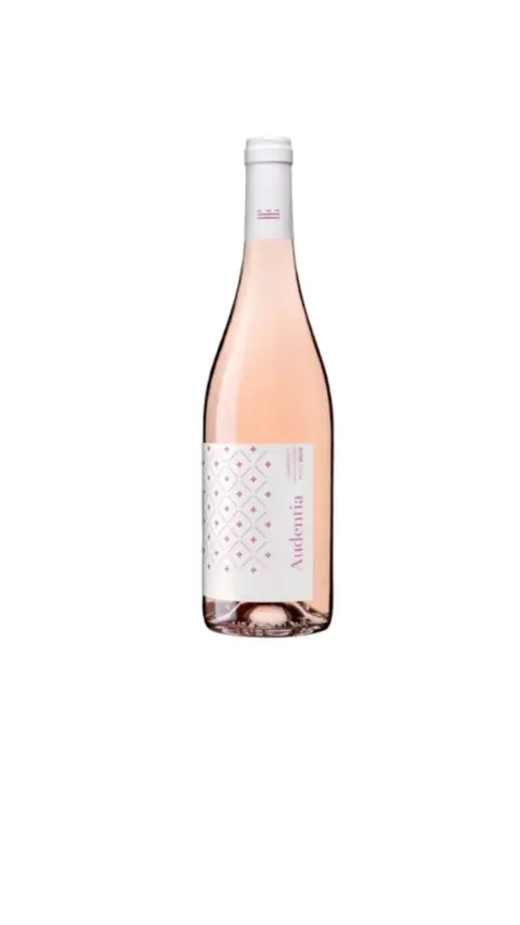 Botella de vino rosado Audentia