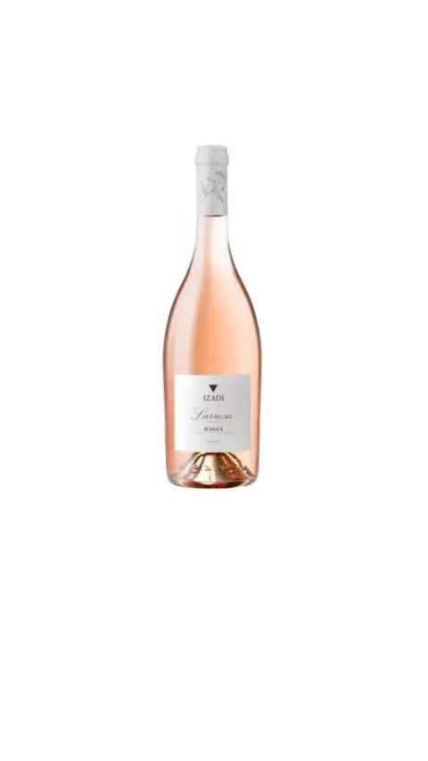 Botella de vino rosado Izadi