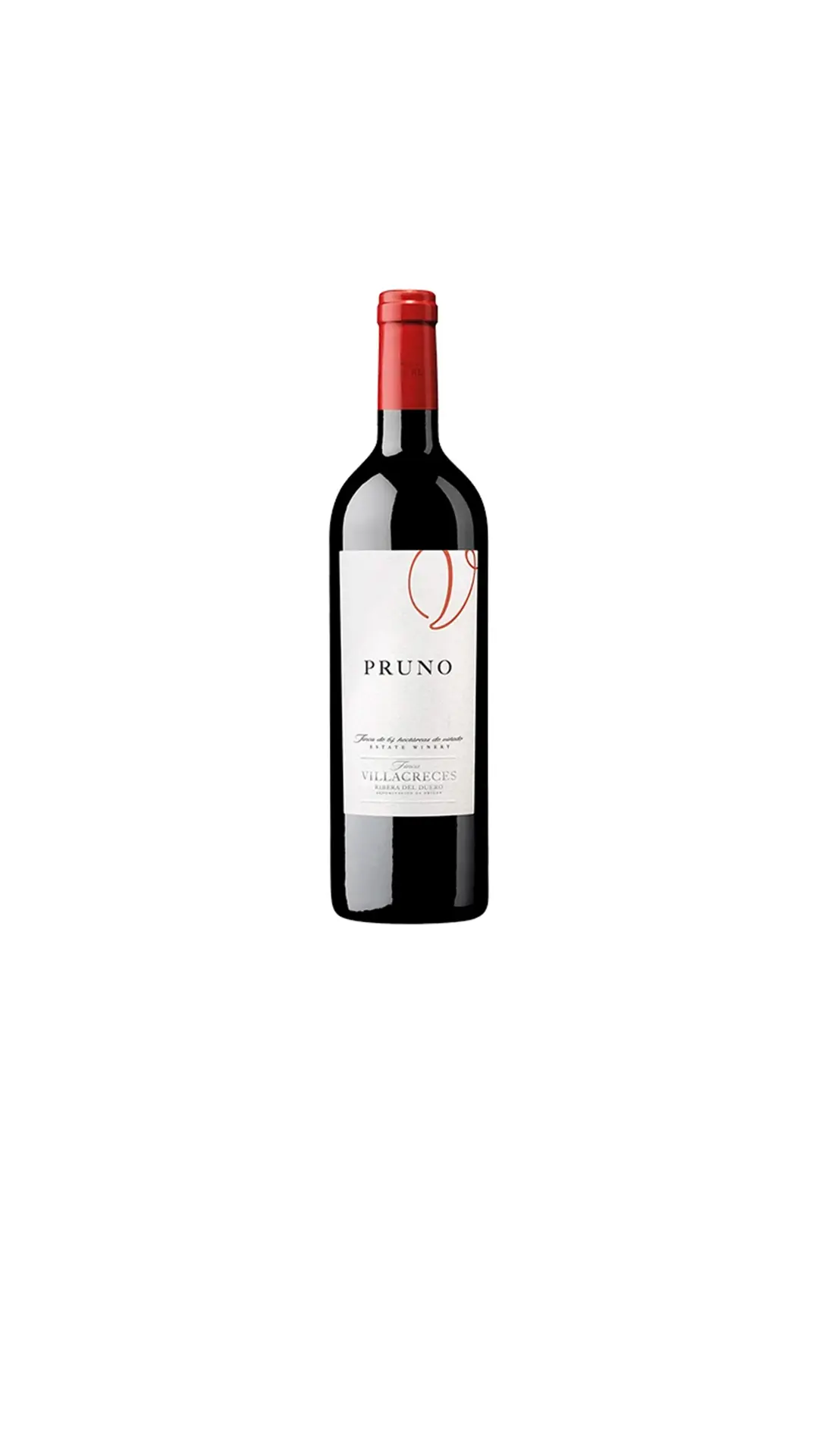 Botella de vino tinto Pruno