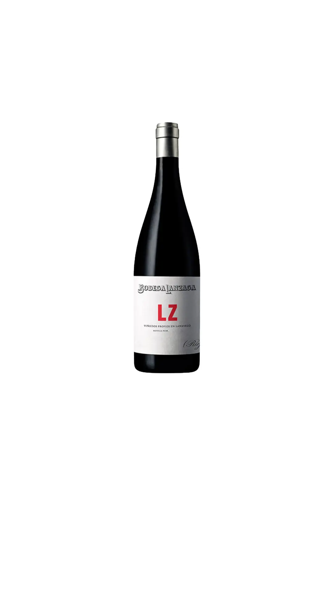 Botella de vino tinto LZ de Telmo Rodríguez