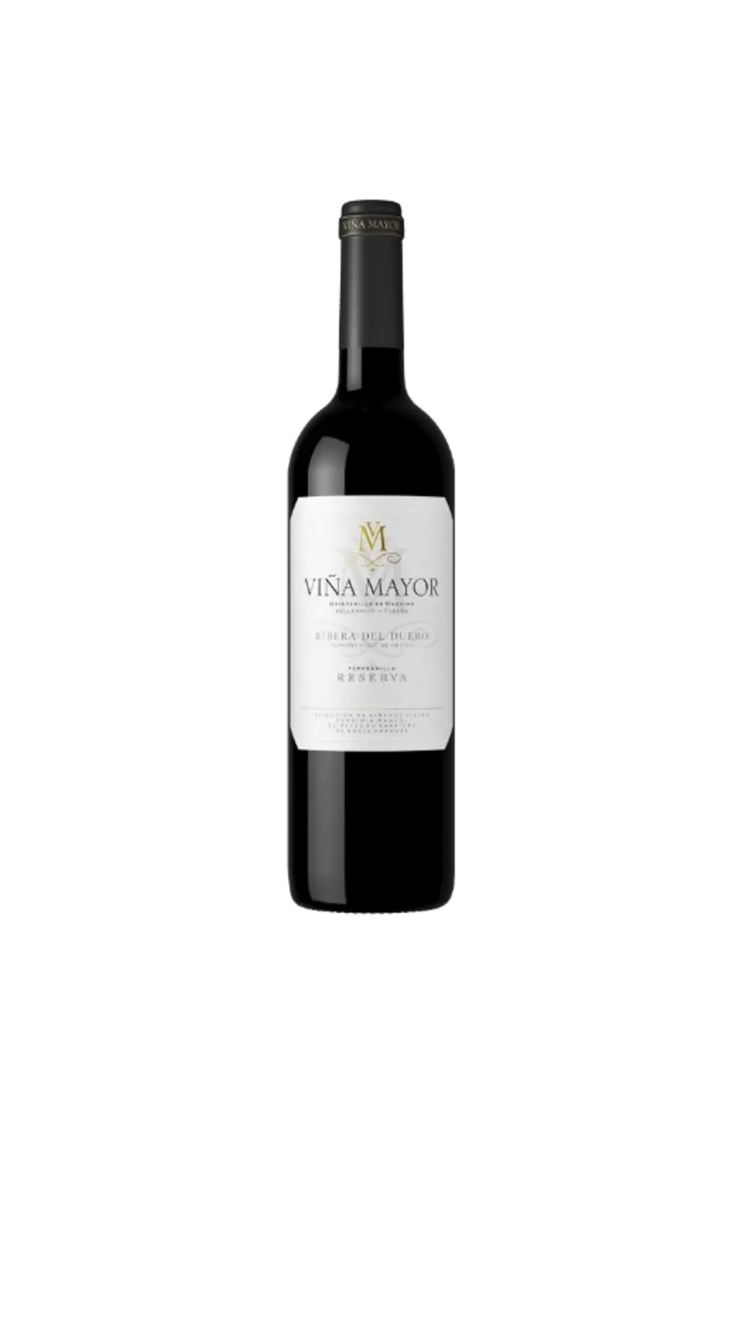 Botella de vino tinto Viña Mayor Reserva